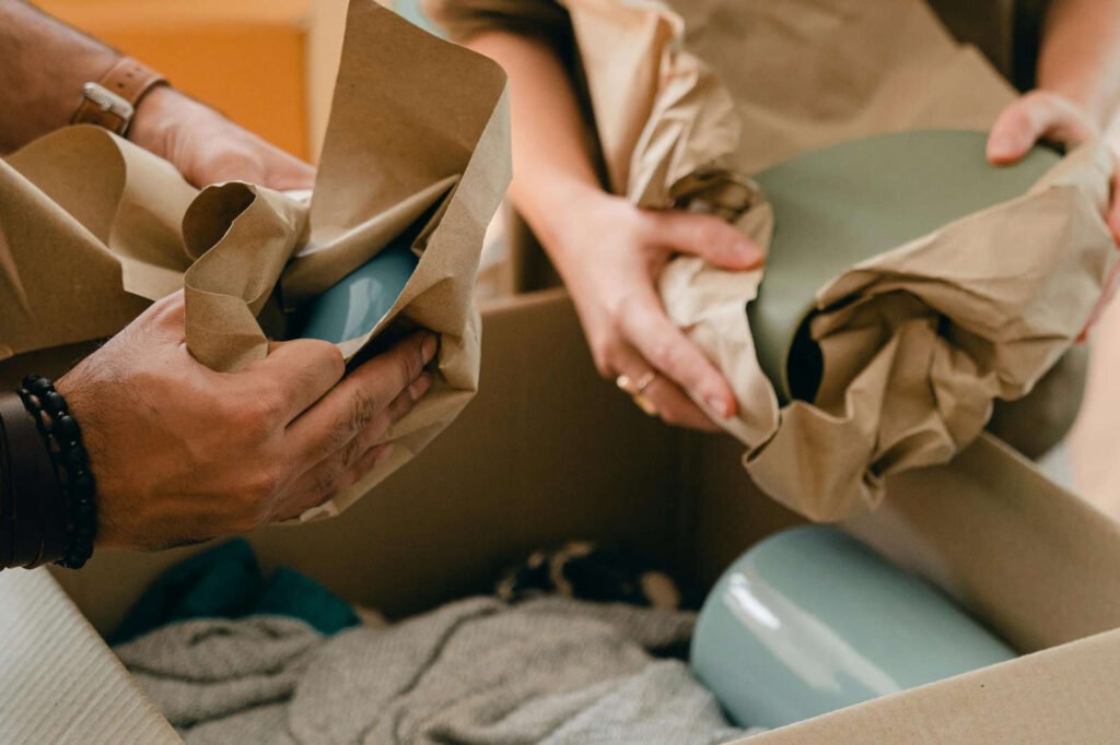 packing fragile items